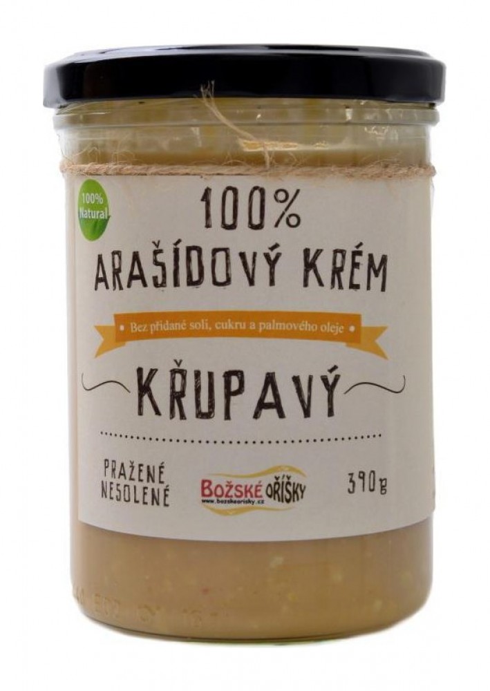 100% Arašídový krém křupavý 390 g