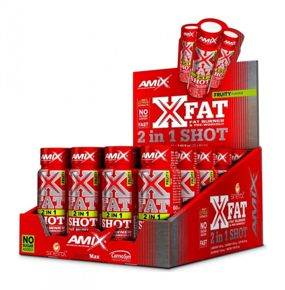 X-Fat® 2 in 1 SHOT 20 x 60ml BOX Fruity