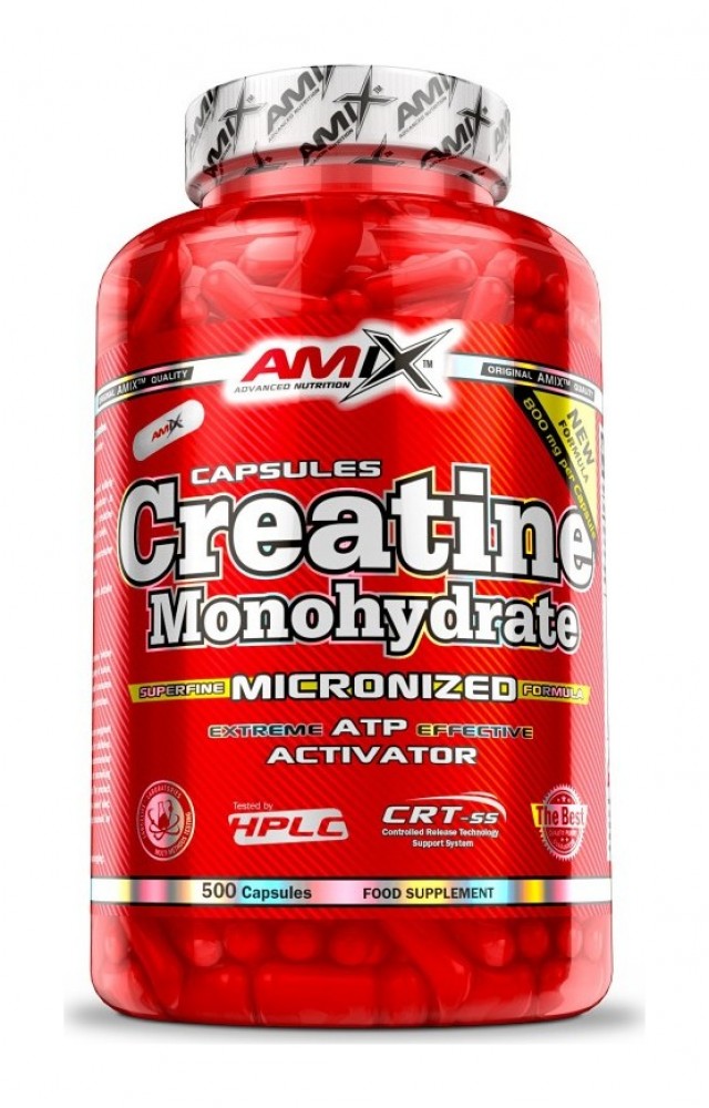 Creatine monohydrate 500 kapslí 750 mg