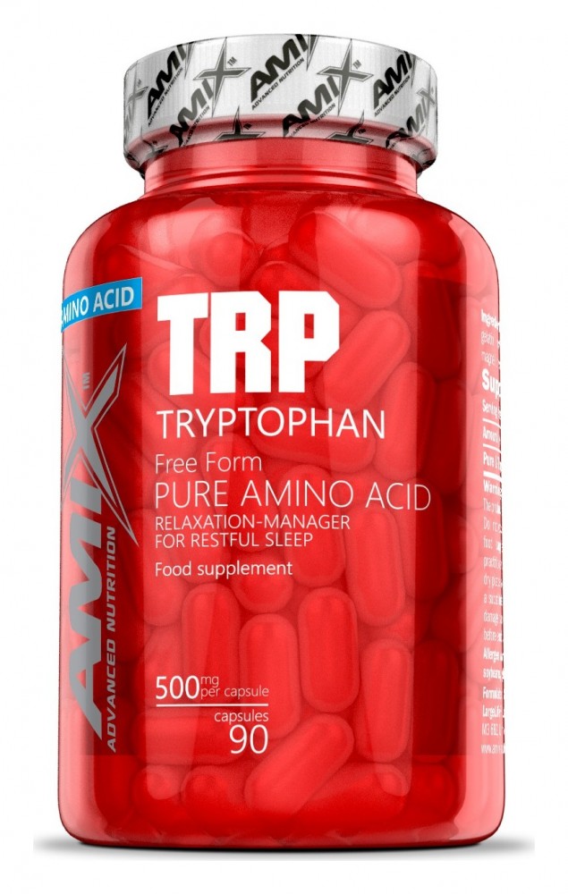 L-Tryptophan 500 mg 90 kapslí TRP Tryptophan