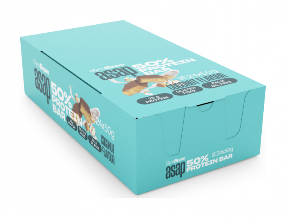ASAP 50% Protein Bar – GymBeam 24 x 50 g