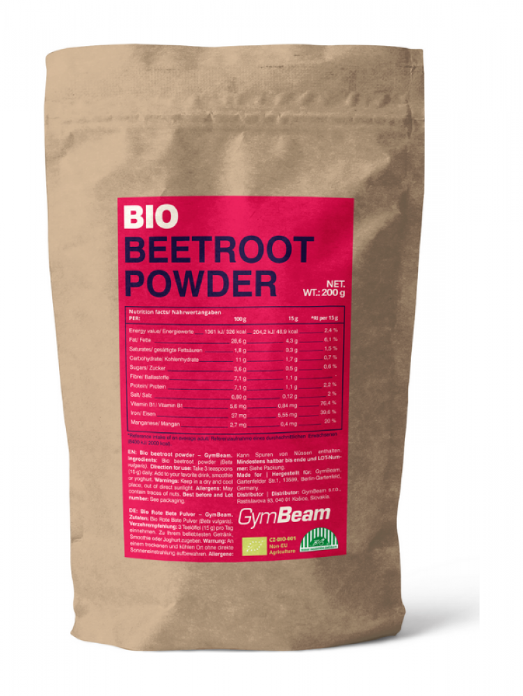 BIO Prášek z červené řepy 