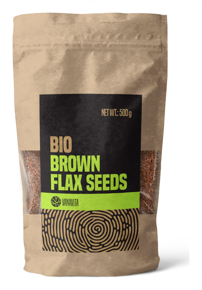 BIO lněná semena hnědá - VanaVita 500 g
