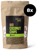 BIO Kokosové čipsy natural - VanaVita 8 x 200 g 