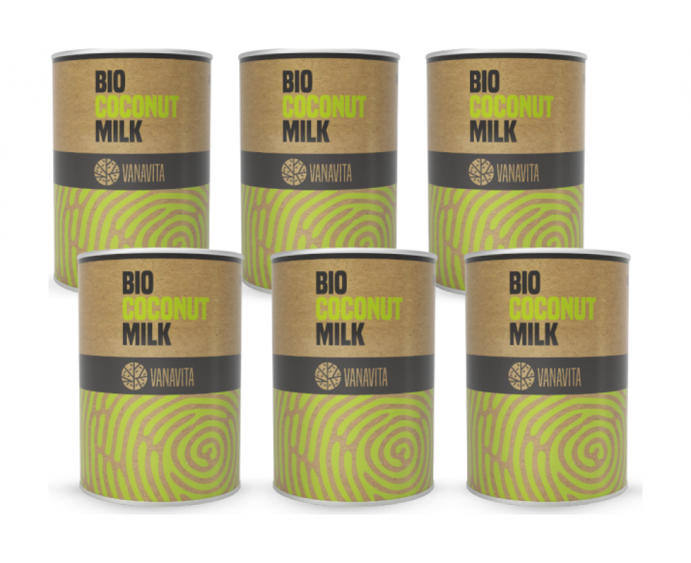 BIO Kokosové mléko 400 ml - VanaVita 6 x 400 ml