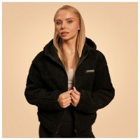 Dámská bunda Hoodie Bliss Black - BeastPink  