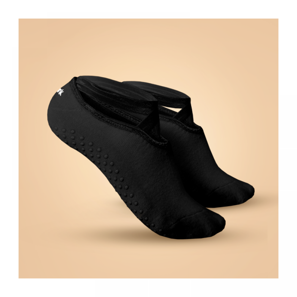 Ponožky Grip Yoga Black - BeastPink 
