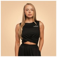 Dámský top Cropped Breeze Black - BeastPink  