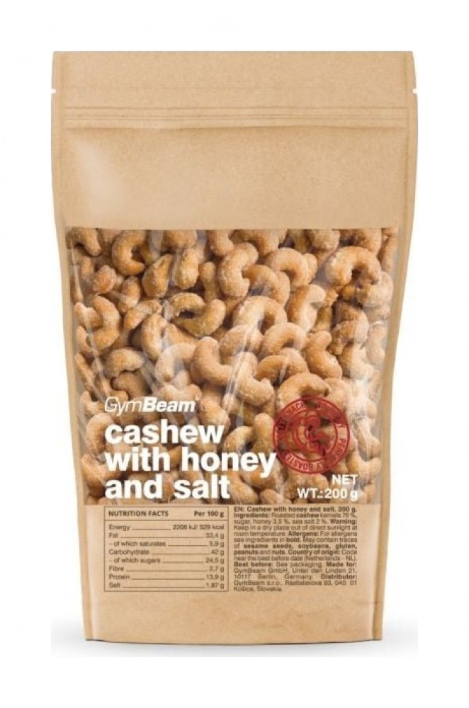 Karamelizované kešu s medem a solí 