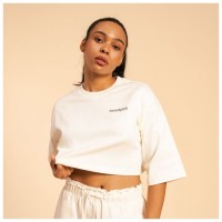 Dámské tričko Cropped Serenity Ivory - BeastPink  