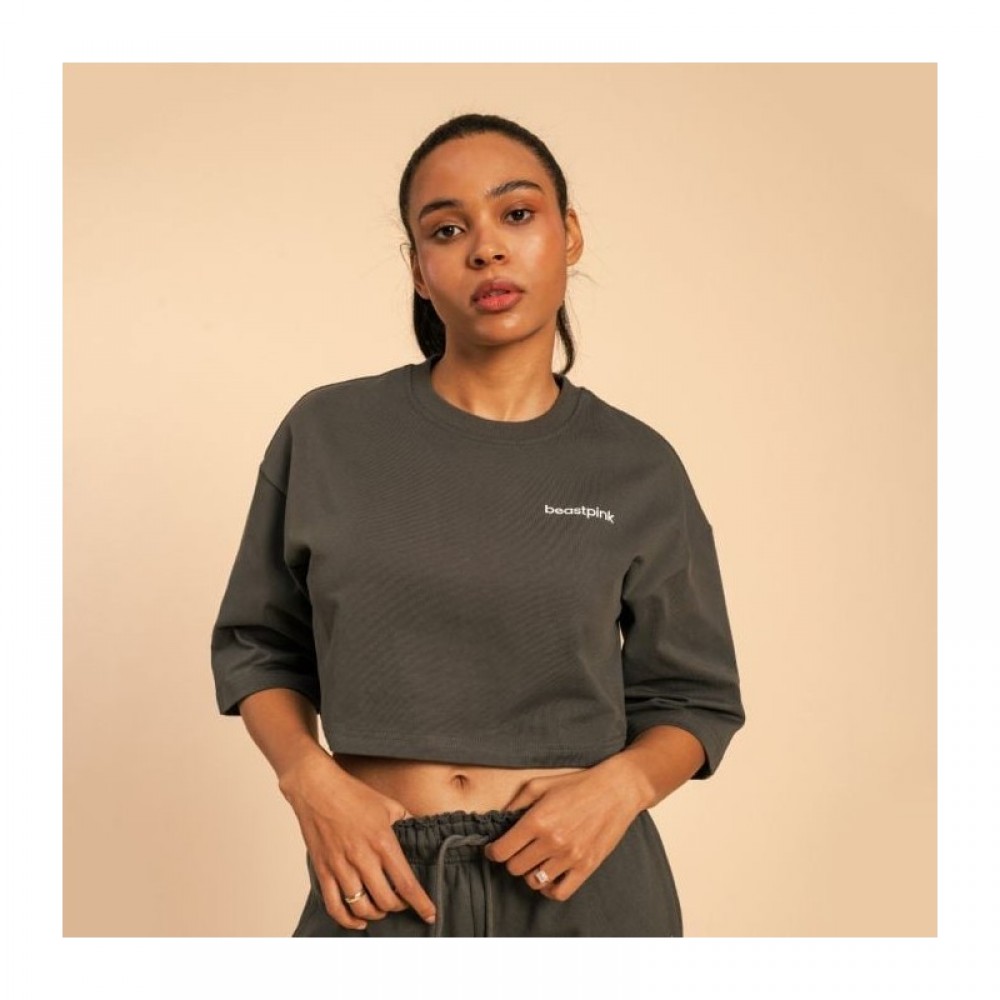 Dámské tričko Cropped Serenity Shadow - BeastPink 