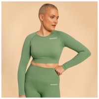 Dámský top Hyper Crop Top Olivine - BeastPink  