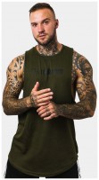 Tílko Cut Off Military Green  
