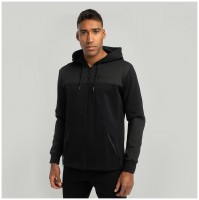 Mikina Essential Zip Up Hoodie Black - STRIX  