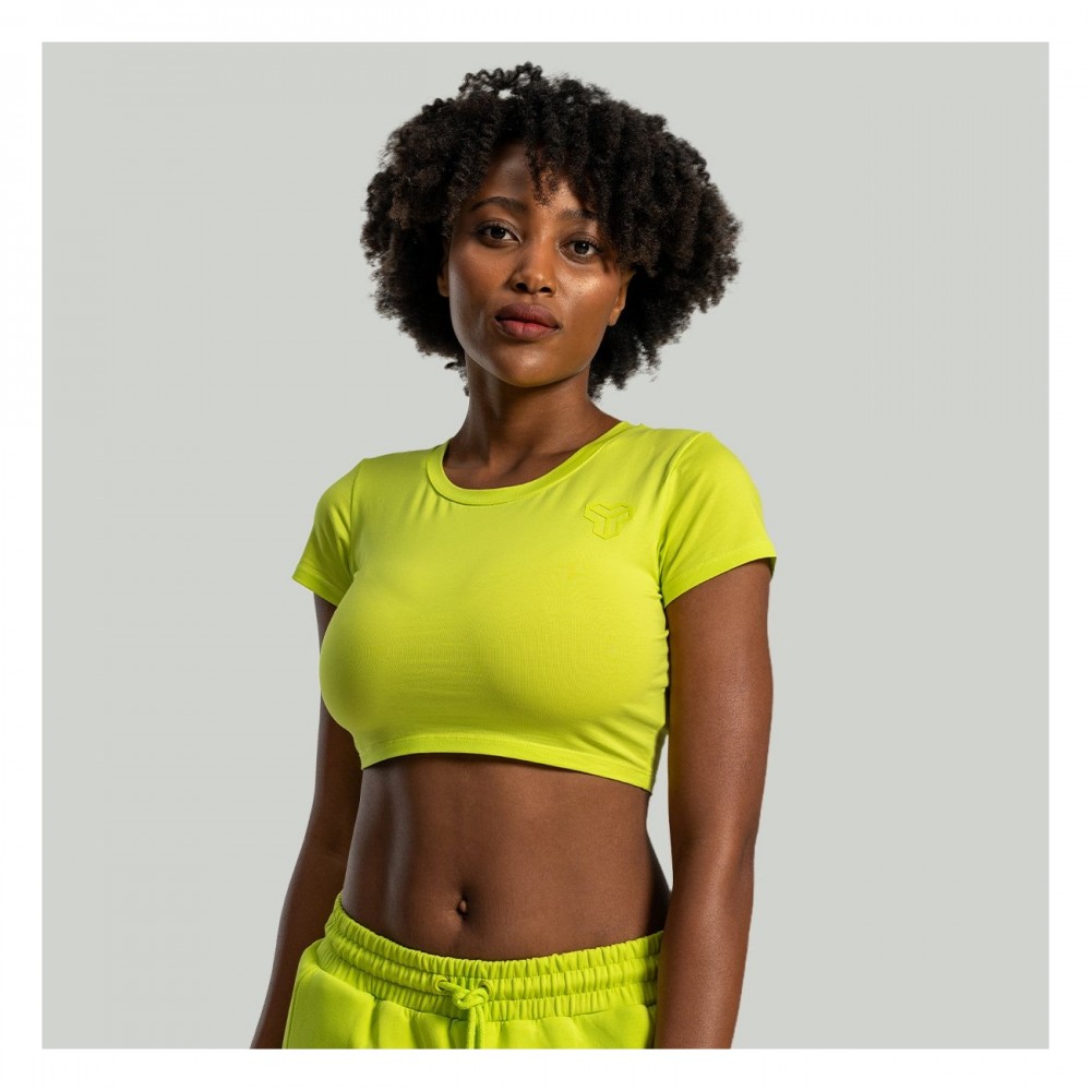 Dámské tričko Essential CropTop Chartreuse 