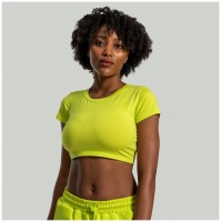 Dámské tričko Essential CropTop Chartreuse  