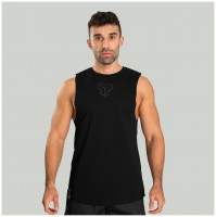 Tílko Essential Cut-off Black  