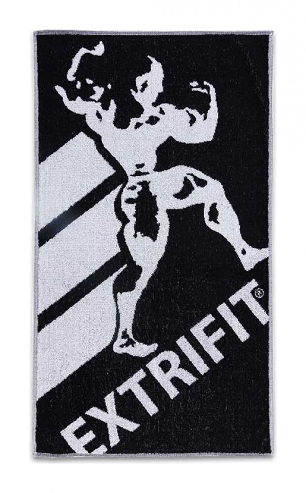 Ručník černo-bílý 50 x 89 cm