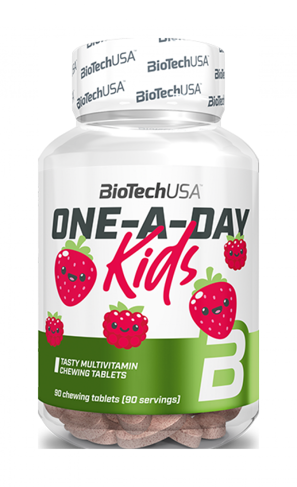 One-A-Day Kids 90 tbl strawberry raspberry