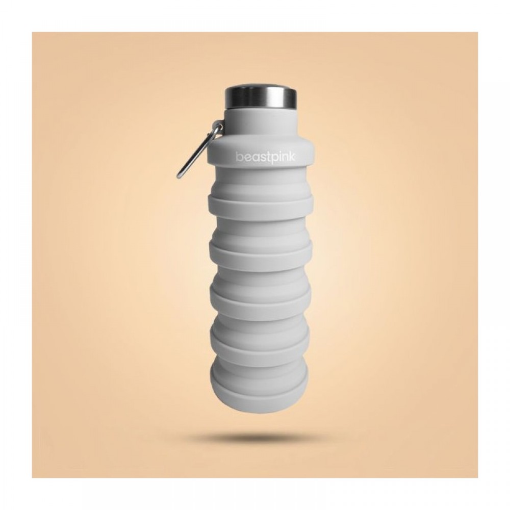 Skládací láhev Grey 500 ml - BeastPink 