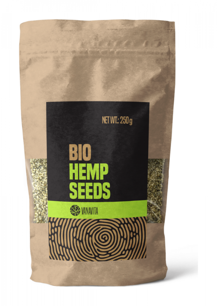 BIO Konopná semínka - loupaná - VanaVita 50 x 250 g