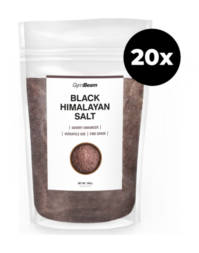 Černá Himalájská sůl 500 g - jemná 20 x 500 g