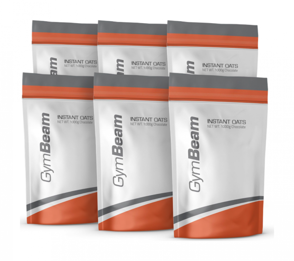 Instantní ovesná kaše Instant Oats 1000 g - GymBeam 6 x 1000 g