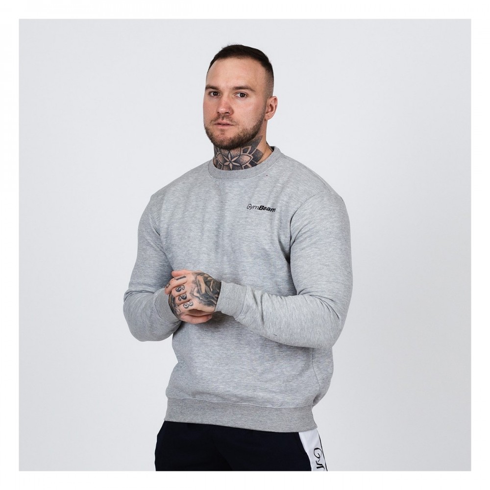 Mikina Basic Jumper Grey - Gymbeam 