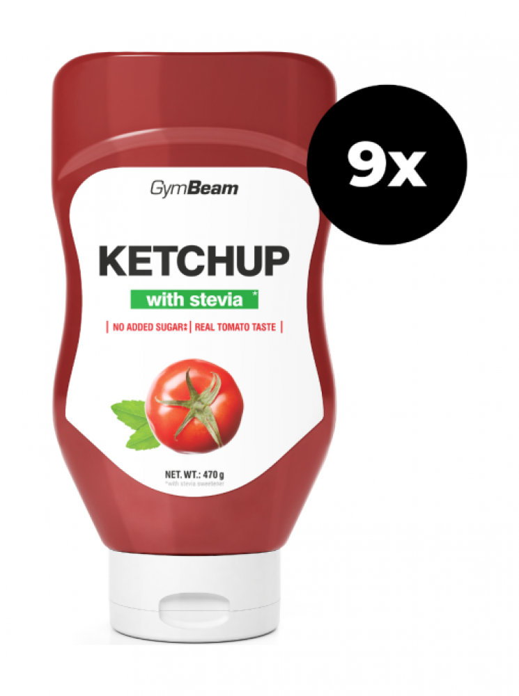 Kečup slazený stévií 9 x 470 ml