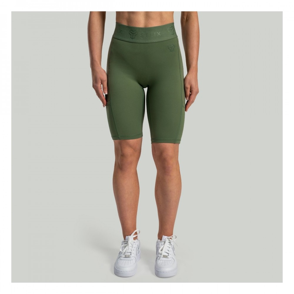 Dámské šortky Biker Lunar Cedar Green - STRIX 