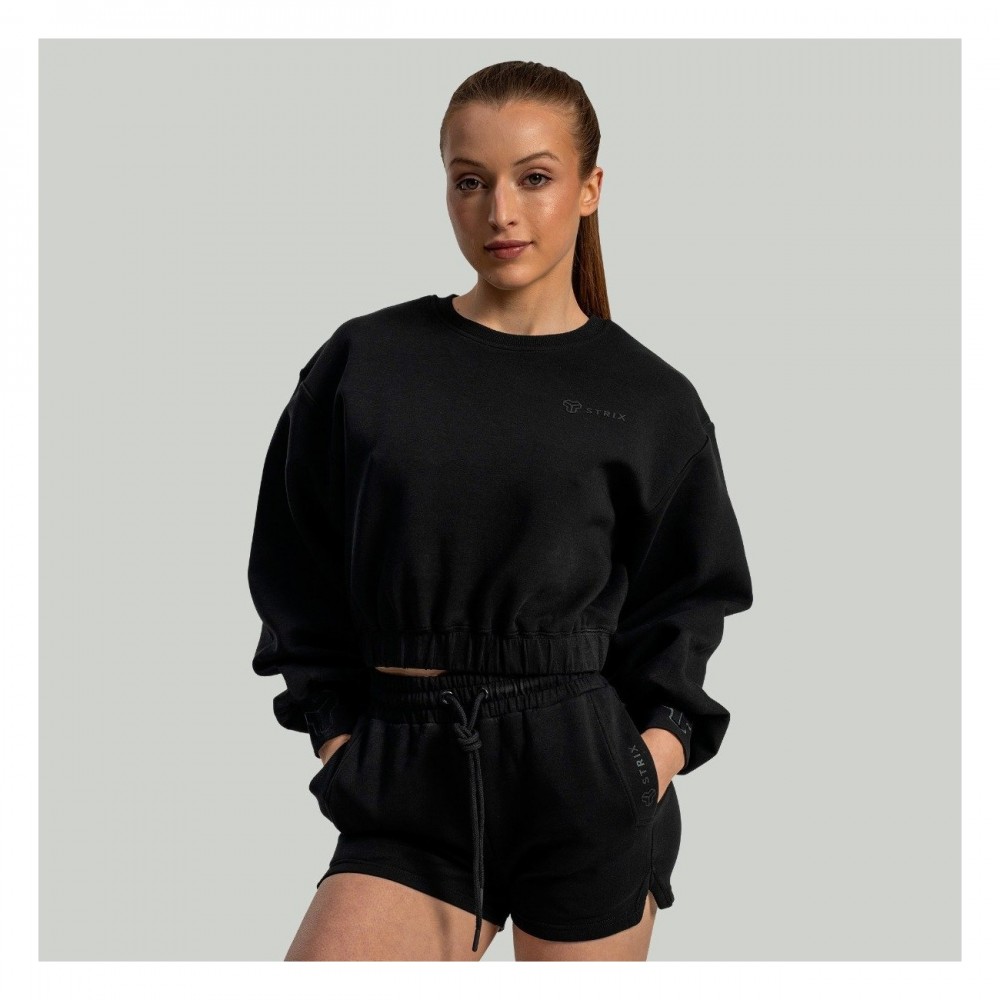 Dámská mikina Lunar Cropped Black - STRIX 