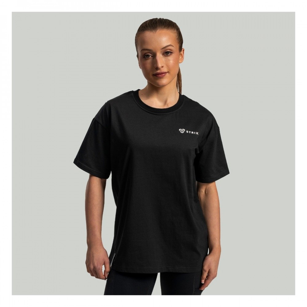 Dámské triko Lunar Oversized Black - STRIX 