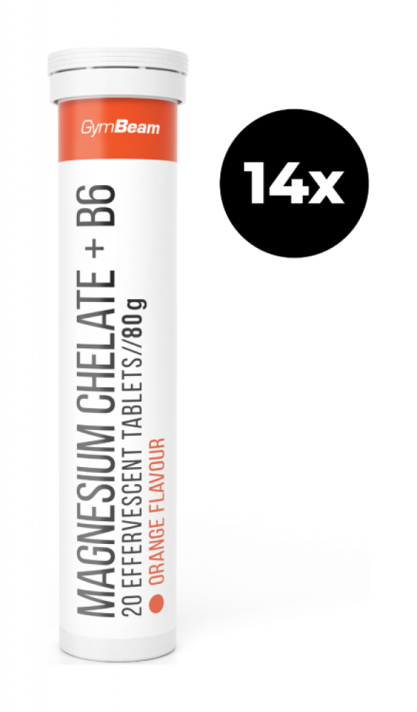 Magnesium chelate + B6 šumivý 14 x 20 tab