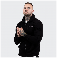 Mikina Zipper Hoodie Black  