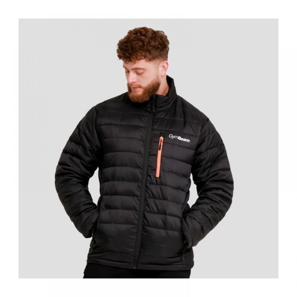 Pánská bunda Puffer Black/Orange 