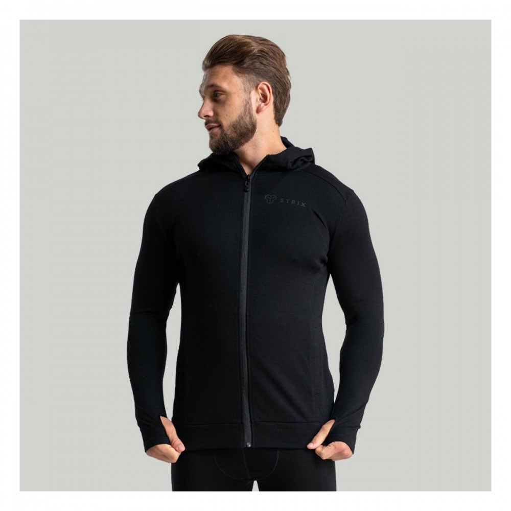 Mikina se zipem MERINO I Black 
