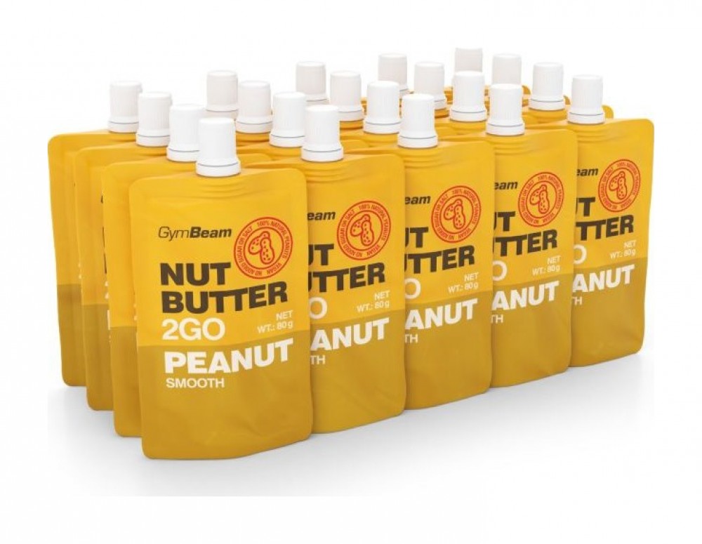 Ořechové máslo 2GO - arašídové máslo 20 x 80 g