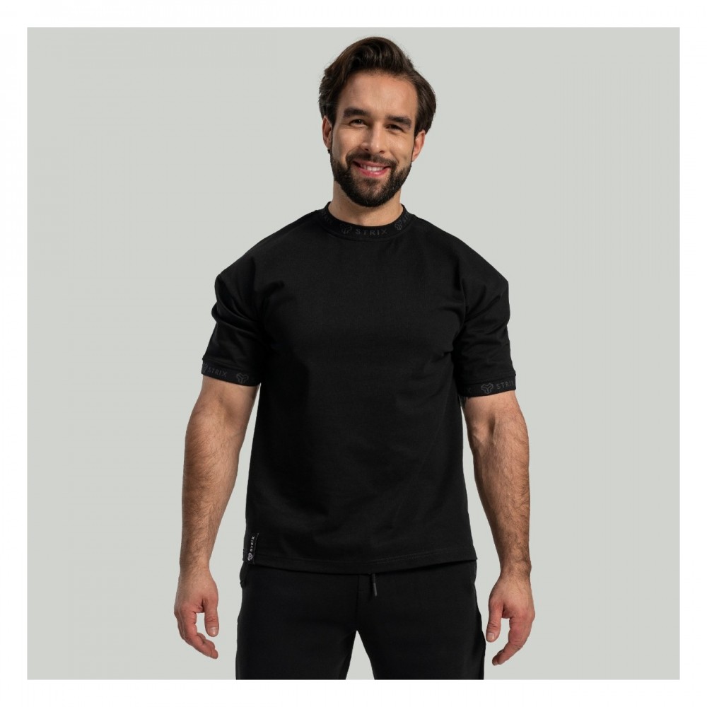 Triko Oversized Heavy Black - STRIX 