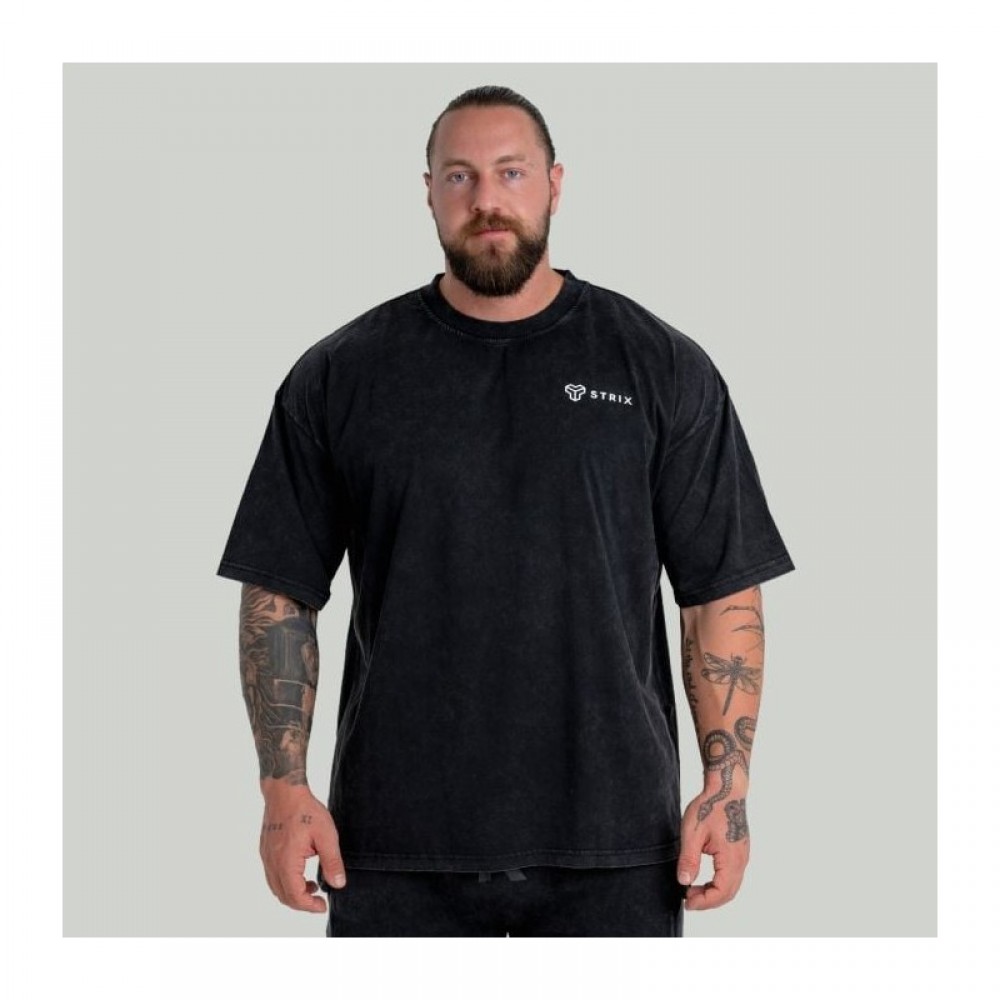 Tričko Oversized Washed Black 