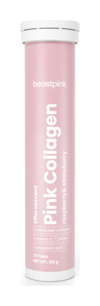 Šumivý Pink Collagen - BeastPink 20 tbl