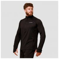 Běžecká mikina 1/2 Zip Pulse Black  