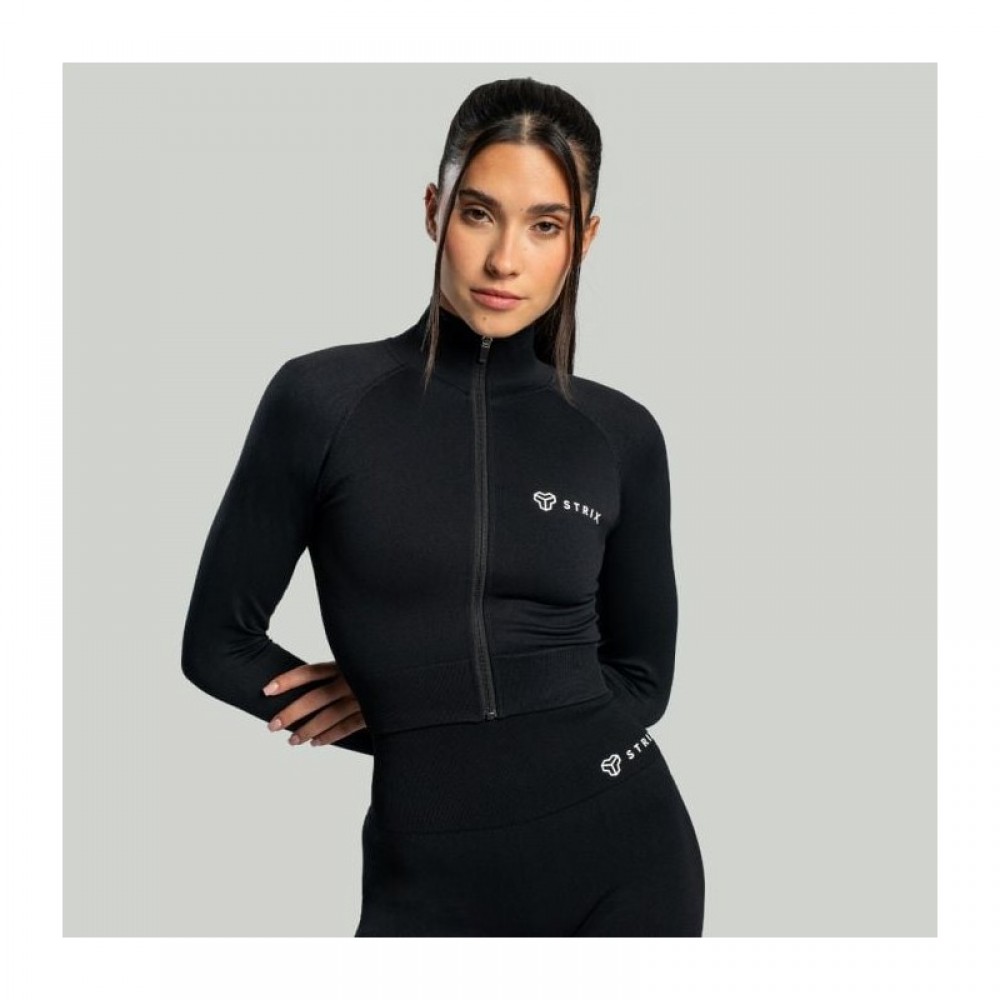 Dámský top Cropped Seamless Black 