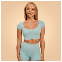 Dámské triko Cropped Sense Storm Blue - BeastPink  