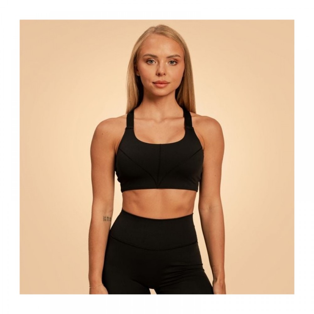 Sportovní podprsenka Sense Black - BeastPink 