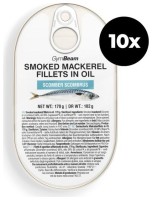 Filety z uzené makrely v oleji 10 x 170 g 