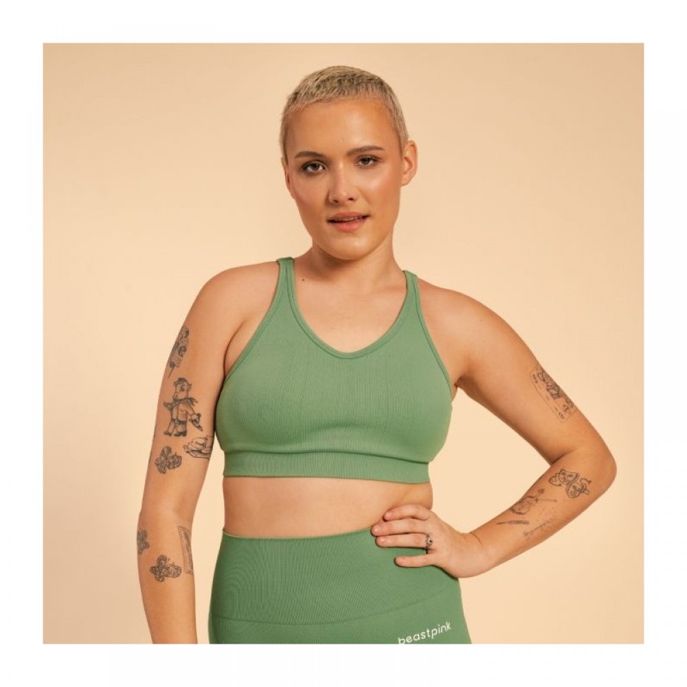 Sportovní podprsenka Hyper Olivine - BeastPink 