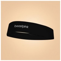 Sportovní čelenka Black - BeastPink  