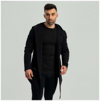 Kardigan Hoodie Black  
