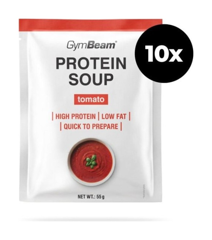 Proteinová rajčatová polévka – GymBeam 10 x 55 g