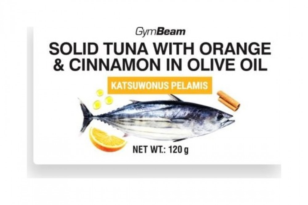 Tuňák v olivovém oleji s pomerančem a skořicí 25 x 120 g